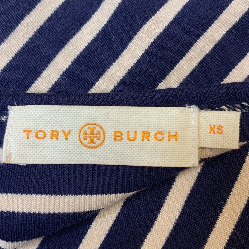 Tory Burch Callan Striped Long-Sleeve Dress Sz XS EUC - Picture 12 of 14